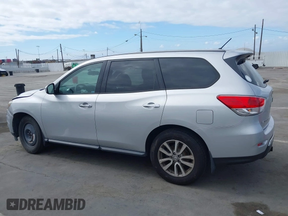2015 Nissan Pathfinder S with VIN 5N1AR2MN2FC643352, listed as a IAAI auction lot 42065631 with 82,725 mi miles. Bid and sale history available at carsss.com. Image 13.