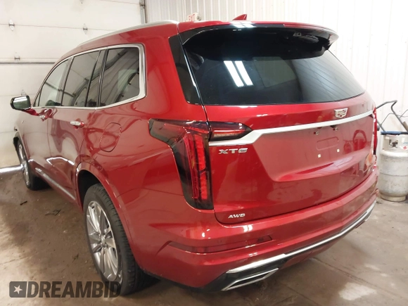 2024 Cadillac XT6 AWD Premium Luxury with VIN 1GYKPDRS0RZ731868, listed as a IAAI auction lot 41563774 with 6,612 mi miles. Bid and sale history available at carsss.com. Image 3.