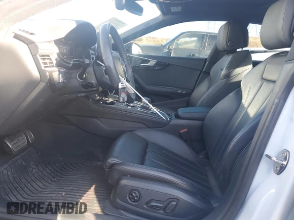 2019 Audi A5 Sportback Premium Plus with VIN WAUENCF57KA047483, listed as a Copart auction lot 76003493 with 48,528 mi miles. Bid and sale history available at carsss.com. Image 7.