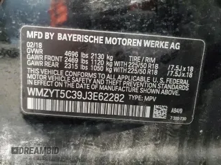 2018 MINI Countryman Cooper S with VIN WMZYT5C39J3E62282, listed as a Copart auction lot 53052945 with 32,103 mi miles and Salvage title. Bid and sale history available at DreamBid. Image 14.