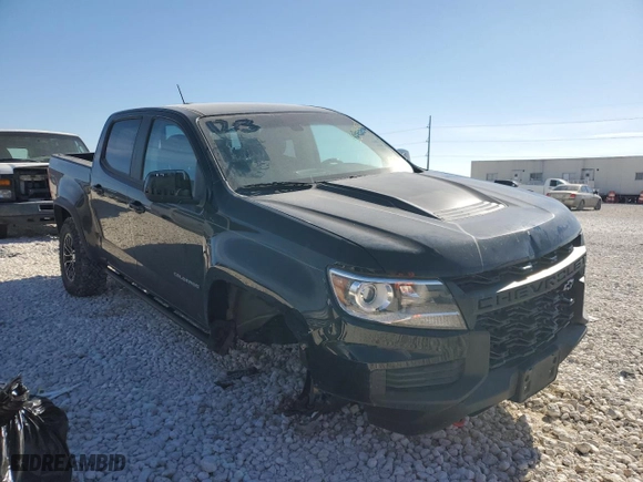 2021 Chevrolet Colorado 4WD ZR2 with VIN 1GCGTEEN9M1261117, listed as a Copart auction lot 88494525 with 35,993 mi miles and Salvage Title. Bid and sale history available at carsss.com. Image 4.