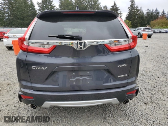 2018 Honda CR-V Touring with VIN 7FARW2H90JE055060, listed as a Copart auction lot 54882545 with 56,395 mi miles and Salvage Title. Bid and sale history available at carsss.com. Image 6.