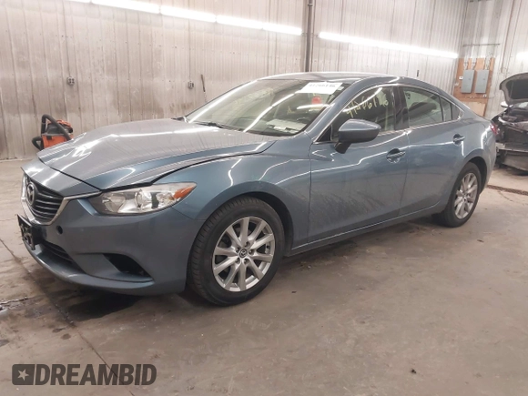 2015 Mazda 6 i Sport with VIN JM1GJ1U65F1170793, listed as a IAAI auction lot 41266146 with 125,701 mi miles and . Bid and sale history available at carsss.com. Image 2.