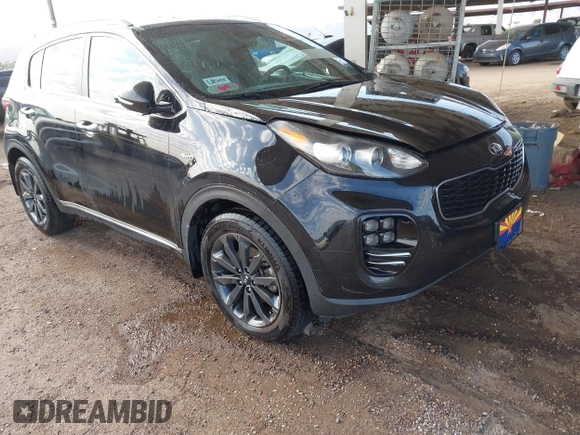 2018 Kia Sportage EX with VIN KNDPNCAC8J7460042, listed as a IAAI auction lot 41928598 with 234,870 mi miles and . Bid and sale history available at carsss.com. Image 1.