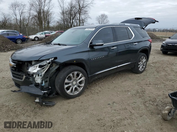 2018 Chevrolet Traverse Premier z VIN 1GNERKKW8JJ150305, wystawiony jako Copart lot #51437915 z przebiegiem 153 751 mil mil oraz Nie do naprawy • Non repairable. Historia ofert i sprzedaży dostępna na DreamBid. Obrazek 1.