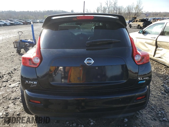 2014 Nissan Juke SL with VIN JN8AF5MV5ET362096, listed as a Copart auction lot 51055665 with 95,998 mi miles and Salvage Title. Bid and sale history available at carsss.com. Image 6.