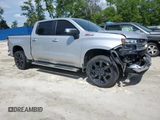 2022 Chevrolet Silverado 1500 LT with VIN 3GCUYDED7NG124900, listed as a Copart auction lot 52002995 with 57,249 mi miles and Salvage Title. Bid and sale history available at DreamBid. Image 4.