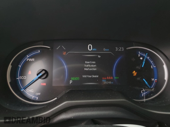2023 Toyota RAV4 Hybrid XSE with VIN 4T3E6RFV1PU117863, listed as a Copart auction lot 60135555 with 28,248 mi miles and Salvage title. Bid and sale history available at DreamBid. Image 9.