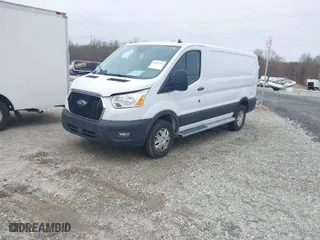 2021 Ford Transit Cargo Van with VIN 1FTBR1Y82MKA44171, listed as a IAAI auction lot 41857534 with 26,295 mi miles. Bid and sale history available at carsss.com. Image 2.