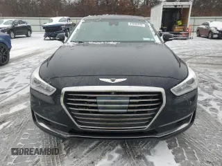 2017 Genesis G90 5.0L Ultimate with VIN KMHG54JH9HU026382, listed as a Copart auction lot 41832495 with 118,101 mi miles and Salvage Title. Bid and sale history available at carsss.com. Image 5.