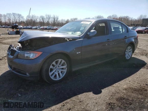 2007 BMW 3 Series 328xi with VIN WBAVC93567KX59692, listed as a Copart auction lot 51414125 with 205,973 mi miles and Salvage Title. Bid and sale history available at carsss.com. Image 1.