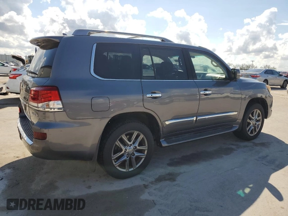 2013 Lexus LX 570 z VIN JTJHY7AX0D4112762, wystawiony jako Copart lot #47033775 z przebiegiem 188 568 mil mil oraz Czysty tytuł • Clean title. Historia ofert i sprzedaży dostępna na DreamBid. Obrazek 3.