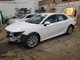 2020 Toyota Camry LE with VIN 4T1C11AK3LU368682, listed as a Copart auction lot 49297275 with 55,223 mi miles and Salvage Title. Bid and sale history available at carsss.com. Image 1.