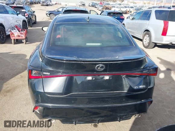 2023 Lexus IS with VIN JTHGZ1B24P5062618, listed as a IAAI auction lot 41273174 with 33,473 mi miles. Bid and sale history available at carsss.com. Image 16.
