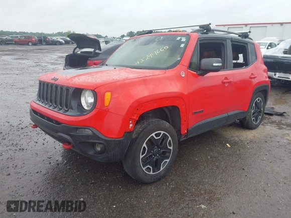 2016 Jeep Renegade Trailhawk with VIN ZACCJBCT8GPD71956, listed as a IAAI auction lot 42244660 with Not provided miles and . Bid and sale history available at DreamBid. Image 2.