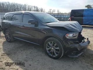 2015 Dodge Durango R/T with VIN 1C4SDHCT7FC714698, listed as a Copart auction lot 47348125 with 116,690 mi miles and Salvage Title. Bid and sale history available at DreamBid. Image 4.