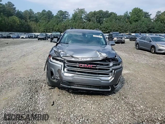 2021 GMC Acadia SLT with VIN 1GKKNML48MZ142280, listed as a Copart auction lot 72833214 with 57,237 mi miles and Salvage Title. Bid and sale history available at DreamBid. Image 11.