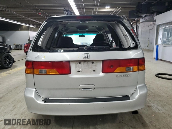 2002 Honda Odyssey EX with VIN 2HKRL18642H578718, listed as a Copart auction lot 59052525 with 170,928 mi miles and Salvage title. Bid and sale history available at DreamBid. Image 6.