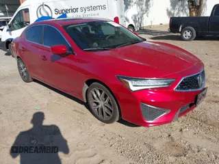 2020 Acura ILX w/Premium Pkg with VIN 19UDE2F78LA007121, listed as a IAAI auction lot 41646183 with 34,285 mi miles. Bid and sale history available at carsss.com. Image 1.