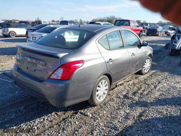 2019 Nissan Versa Sedan SV with VIN 3N1CN7AP4KL866117, listed as a IAAI auction lot 41354435 with 94,559 mi miles. Bid and sale history available at carsss.com. Image 4.
