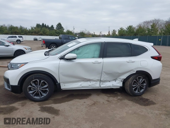 2022 Honda CR-V EX-L with VIN 7FARW2H83NE024124, listed as a IAAI auction lot 42062332 with 18,413 mi miles and . Bid and sale history available at DreamBid. Image 14.