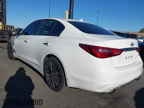 2020 Infiniti Q50 3.0t LUXE with VIN JN1EV7AP0LM207094, listed as a IAAI auction lot 41754138 with 66,609 mi miles. Bid and sale history available at carsss.com. Image 3.