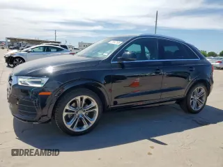 2016 Audi Q3 Premium Plus with VIN WA1BFCFS5GR023114, listed as a Copart auction lot 57947165 with 55,079 mi miles and Salvage title. Bid and sale history available at DreamBid. Image 1.