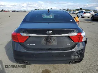 2015 Kia K900 Luxury with VIN KNALW4D47F6022807, listed as a Copart auction lot 47350225 with 84,669 mi miles and Salvage Title. Bid and sale history available at carsss.com. Image 6.