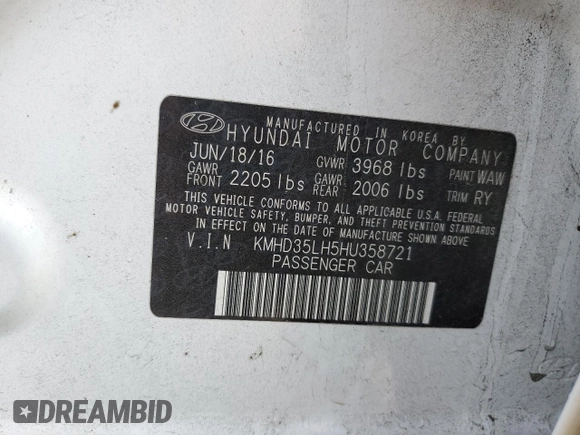 2017 Hyundai Elantra GT with VIN KMHD35LH5HU358721, listed as a Copart auction lot 71369104 with 93,123 mi miles and Salvage Title. Bid and sale history available at carsss.com. Image 12.