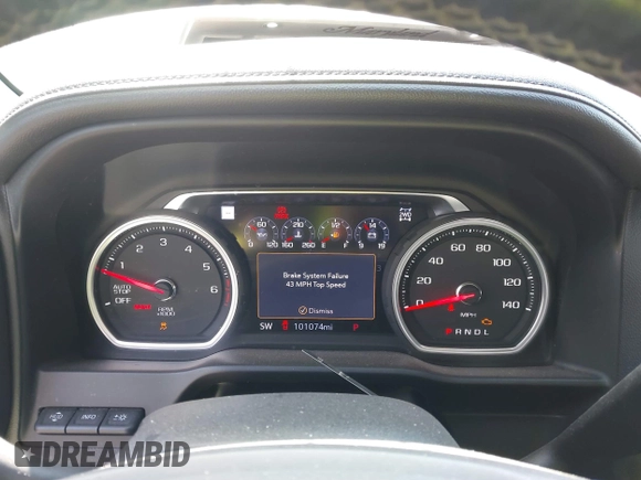 2019 Chevrolet Silverado 1500 High Country with VIN 1GCUYHEL7KZ368623, listed as a IAAI auction lot 41710087 with 101,074 mi miles. Bid and sale history available at carsss.com. Image 7.
