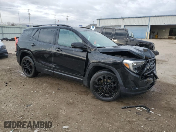 2019 GMC Terrain SLE with VIN 3GKALTEV0KL204468, listed as a Copart auction lot 50245695 with 87,689 mi miles and Salvage Title. Bid and sale history available at DreamBid. Image 4.