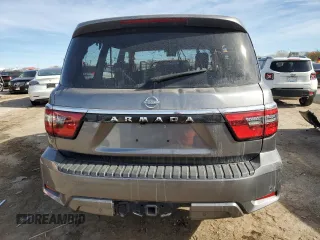 2022 Nissan Armada SV with VIN JN8AY2AC5N9162151, listed as a Copart auction lot 81834284 with Not Provided miles and Salvage Title. Bid and sale history available at carsss.com. Image 6.