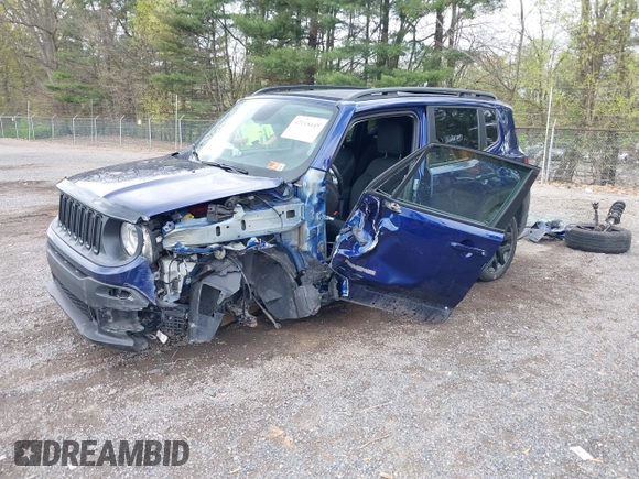 2018 Jeep Renegade Latitude z VIN ZACCJBBB9JPH08683, wystawiony jako IAAI lot #42118449 z przebiegiem 86 211 mil mil oraz . Historia ofert i sprzedaży dostępna na DreamBid. Obrazek 2.