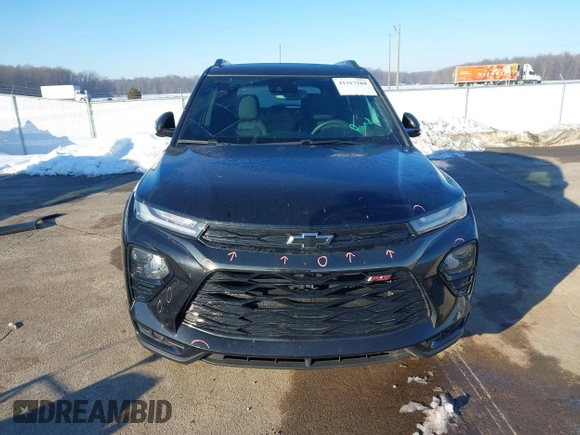 2023 Chevrolet TrailBlazer RS with VIN KL79MTSL4PB126703, listed as a IAAI auction lot 41317288 with 40,435 mi miles and . Bid and sale history available at DreamBid. Image 12.