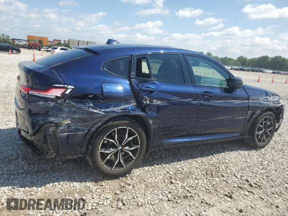 2022 BMW X4 M40i with VIN 5UX43DT02N9K59473, listed as a Copart auction lot 62493725 with 49,708 mi miles and Salvage title. Bid and sale history available at DreamBid. Image 3.