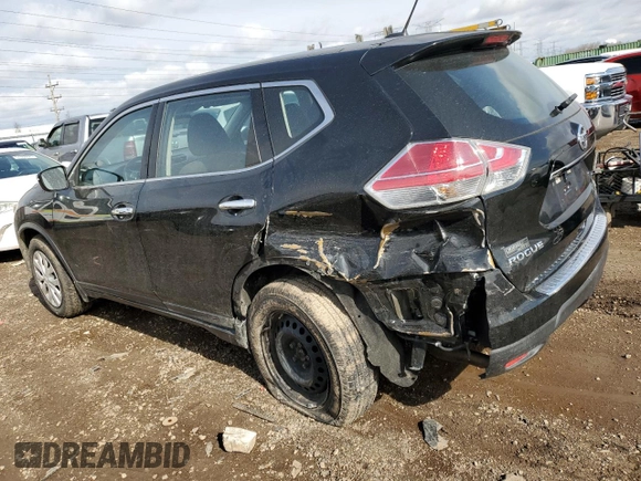 2015 Nissan Rogue S with VIN KNMAT2MV0FP583098, listed as a Copart auction lot 51582475 with 75,557 mi miles and Salvage Title. Bid and sale history available at DreamBid. Image 2.