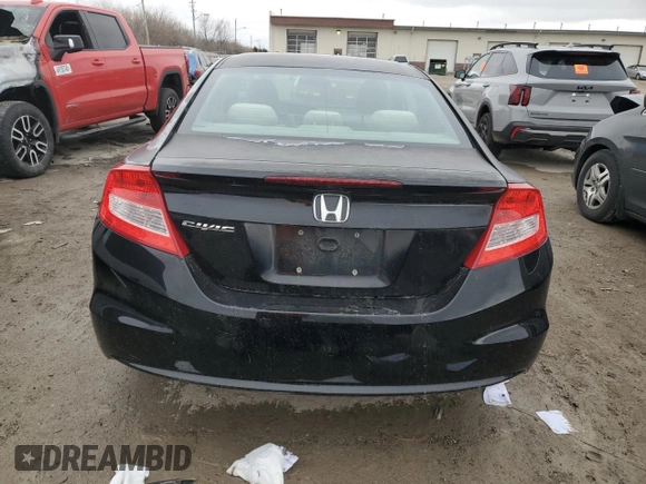 2012 Honda Civic Cpe EX with VIN 2HGFG3B82CH546360, listed as a Copart auction lot 49763345 with 0 mi miles and Salvage Title. Bid and sale history available at carsss.com. Image 6.