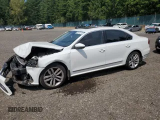 2017 Volkswagen Passat SE with VIN 1VWGT7A34HC056411, listed as a Copart auction lot 61574275 with 132,420 mi miles and Salvage title. Bid and sale history available at DreamBid. Image 1.