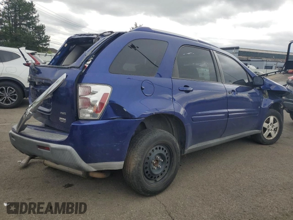 2006 Chevrolet Equinox LT with VIN 2CNDL73F166017421, listed as a Copart auction lot 52535105 with 0 mi miles and Salvage Title. Bid and sale history available at carsss.com. Image 3.