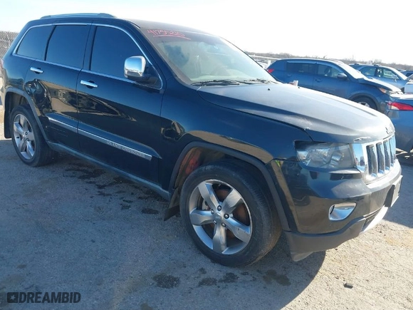 2011 Jeep Grand Cherokee Overland Summit with VIN 1J4RR6GT2BC560761, listed as a IAAI auction lot 41755210 with 161,139 mi miles. Bid and sale history available at carsss.com. Image 1.