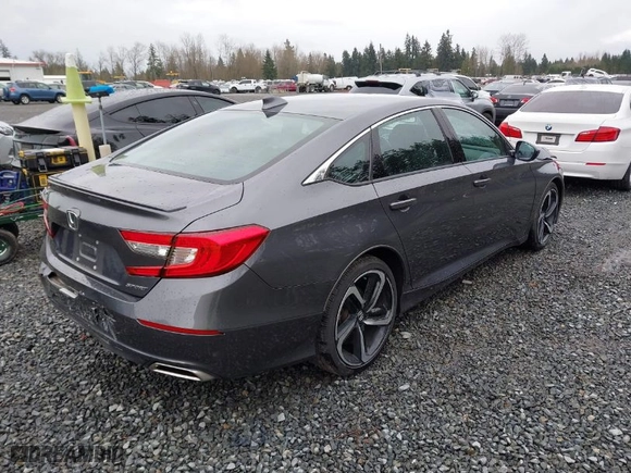 2020 Honda Accord Sedan Sport with VIN 1HGCV1F32LA065373, listed as a IAAI auction lot 41839294 with 45,572 mi miles. Bid and sale history available at carsss.com. Image 4.