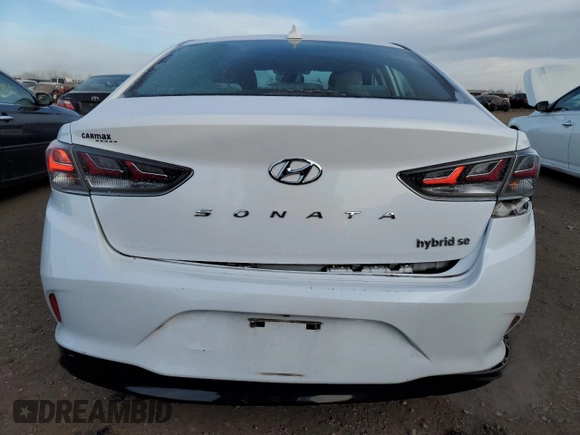 2018 Hyundai Sonata Hybrid SE with VIN KMHE24L3XJA080086, listed as a Copart auction lot 87439294 with 80,343 mi miles and Salvage Title. Bid and sale history available at carsss.com. Image 6.