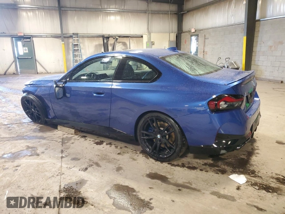 2022 BMW 2 Series M240i xDrive with VIN 3MW53CM02N8C48477, listed as a Copart auction lot 81042554 with 46,686 mi miles and Salvage Title. Bid and sale history available at carsss.com. Image 2.