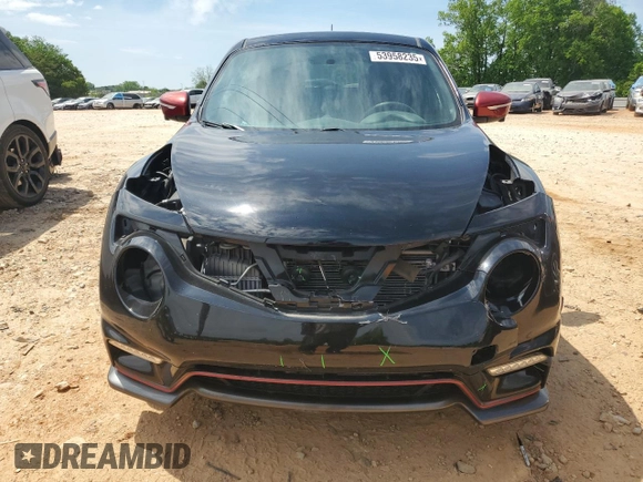 2015 Nissan Juke S with VIN JN8AF5MV4FT562114, listed as a Copart auction lot 53958235 with 93,280 mi miles and Salvage Title. Bid and sale history available at carsss.com. Image 5.