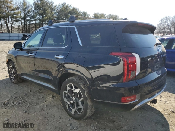 2022 Hyundai Palisade Calligraphy with VIN KM8R7DHE4NU416459, listed as a Copart auction lot 45264405 with 22,024 mi miles and Salvage Title. Bid and sale history available at carsss.com. Image 2.