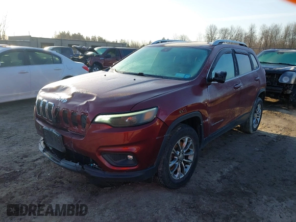 2019 Jeep Cherokee Latitude Plus with VIN 1C4PJMLB9KD410730, listed as a IAAI auction lot 41762344 with 82,097 mi miles and . Bid and sale history available at carsss.com. Image 17.