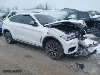 2016 BMW X6 xDrive35i with VIN 5UXKU2C52G0N83132, listed as a IAAI auction lot 41389936 with 1 mi miles. Bid and sale history available at carsss.com. Image 1.