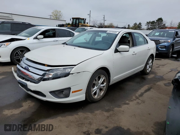 2012 Ford Fusion SE with VIN 3FAHP0HA0CR101030, listed as a Copart auction lot 54010405 with 98,263 mi miles and Salvage title. Bid and sale history available at DreamBid. Image 1.