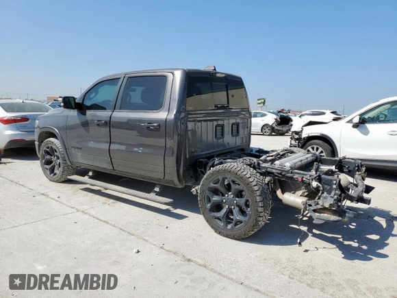 2021 Ram 1500 Limited with VIN 1C6SRFHT0MN553926, listed as a Copart auction lot 49066845 with 107,977 mi miles and Salvage title. Bid and sale history available at DreamBid. Image 2.
