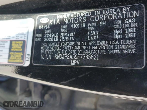 2014 Kia Soul + with VIN KNDJP3A59E7735621, listed as a Copart auction lot 45504795 with 133,273 mi miles and Salvage Title. Bid and sale history available at carsss.com. Image 14.